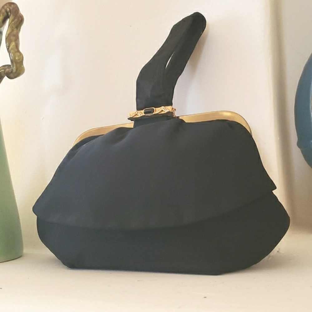Vintage Lowy & Mund "After Five" 50's Cocktail Handbag & Coin Purse - Picture 2 of 16